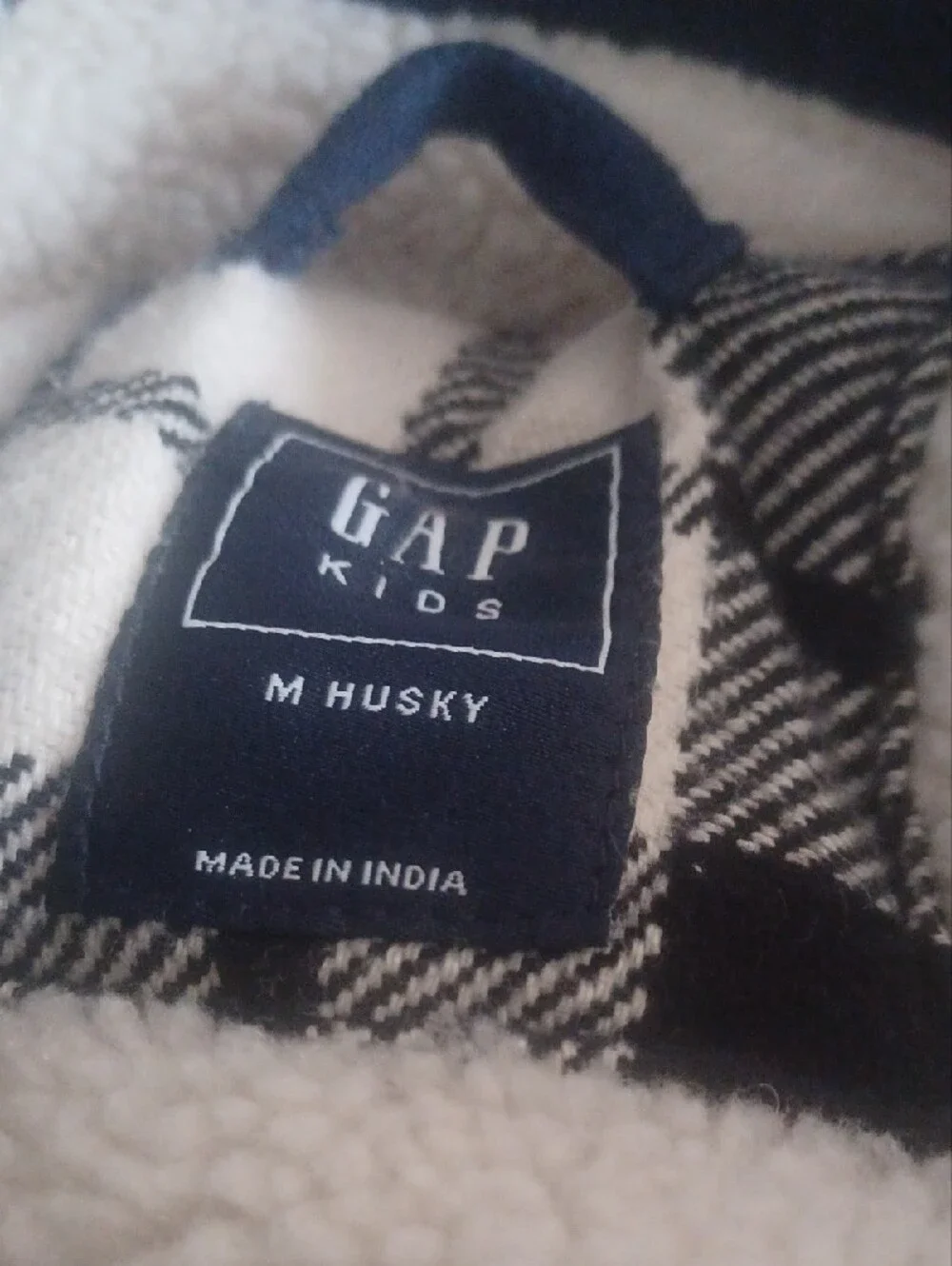 GAP KIDS M HUSKY PLAID SHIRT JACKET